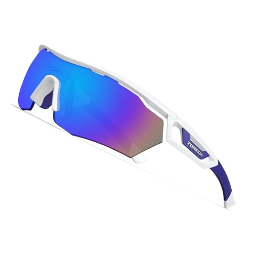 TOREGE Polarized Sports Sunglasses with 3 Interchangeable Lenes for Men ...