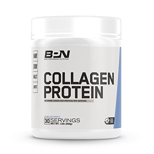 Naked Efficiency Diet, Collagen Protein, Grass-Fed Bovine Peptide, Enhance Hair, Pores and skin, Nails and Joints, Preserve Robust Bones (30 Servings, Unflavored)