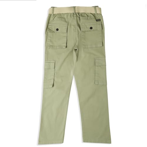 Image of CAVIO Boys Cotton Solid Cargo Pants