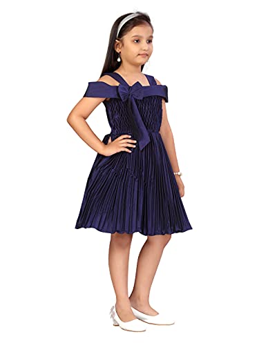 Image of Aarika Girl's Silk Fit and Flare Knee-Length Special Occasion Dress