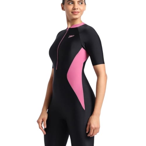 Image of Speedo Women's Endurance10 Essential Panel Kneesuit Swimming Costume Swimwear