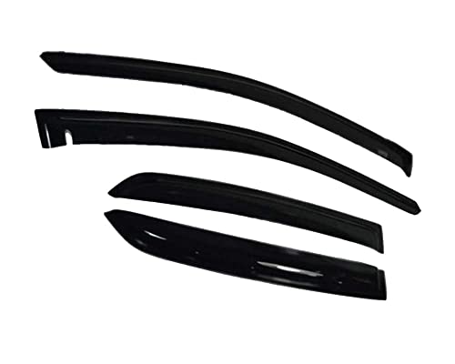 Image of Premium Non-Breakable Car Window Door Visor /Rain Guard /Wind Deflector Compatible for (Innova Crysta 6pcs)