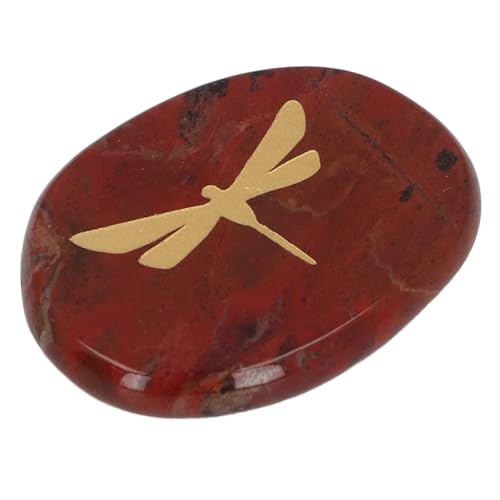 CHICIRIS Slim Hand Flatterer with Dragonfly Motif, Relaxing Balance Stone for Sensory Relief at Work (Type 1)