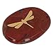 Worry Stone Healing Stone Crystal Thumb Worry Stone Gold Color Carved Dragonfly Sleek Surface Relaxing Soothing Balance Stone for Stress Relief Home Office School Stone Material 1 (Type 1)