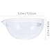 HEALSOPTHY 120mm Flat Bottom Glass Evaporating Dish with Spout, Laboratory Evaporation Container, Borosilicate Glass Lab Dish for Scientific Experiments and Industrial Use