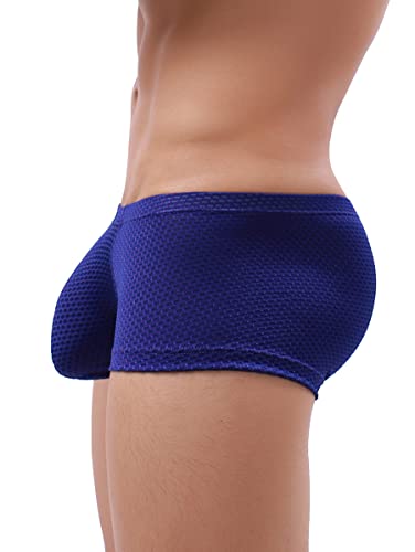 Ikingsky Men's Stretch Bulge Boxer Briefs Breathable Pouch Shorts Sexy Low Rise Under Panties For Men (Large, 5 Pack) #TOP2