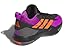 adidas Cross 'Em Up Select Basketball Sneaker, Black/Purple Burst/Impact Orange, 4 US Unisex Big Kid