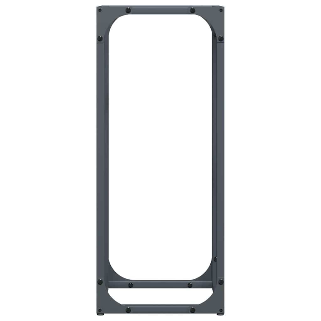 Tomostar Range Bûche Vertical, Range Bois Étagère à Bûches Support pour Bois de Cheminée Portant de bois chauffage anthracite 25x25x60 cm