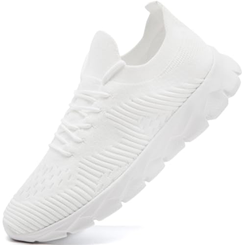 Image of Mens Running Shoes Fashion Sneakers Slip on Breathable Tennis Gym Sports Workout Walking Shoes Lightweight