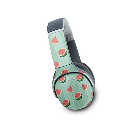 Image of MightySkins Carbon Fiber Skin Compatible with Skullcandy Crusher Evo Wireless - Watermelon Patch | Protective, Durable Textured Carbon Fiber Finish | Easy to Apply