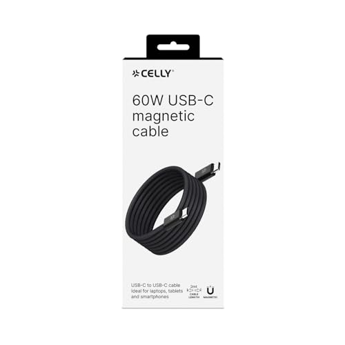 Câble USB-C vers USB-C magnétique Celly de 1m pour smartphone - 7