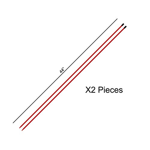 Mvp Sport Golf Alignment Rods (Morodz) Training Aid 2-Pack (Red) #TOP2