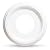 OhLectric Ceiling Medallion - Smooth Molded Plastic Medallion for Fans, Lights and Chandeliers - Decorative Ceiling Decors with Ridged Edge - 9 ¾ Inches - OL-39209