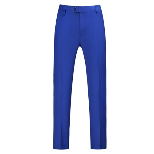 Generisch Pantalones de traje para hombre de corte regular, pantalones elásticos para hombre, pantalones de tela sin banda abdominal, pantalones de traje con golpes, pantalones de trekking