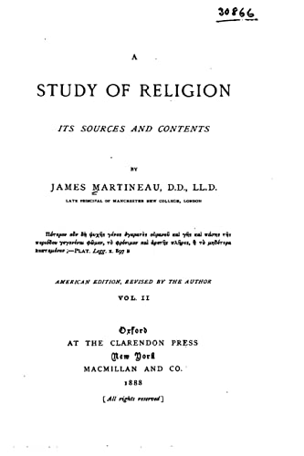 A study of religion, its sources and contents