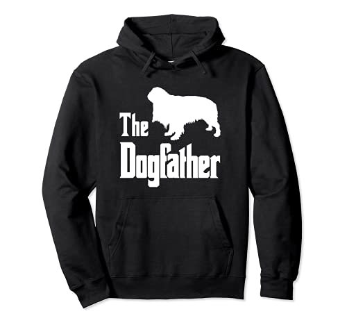 The Dogfather - funny dog gift, funny English Toy Spaniel Pullover Hoodie, Black