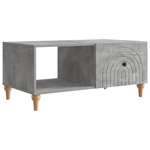 Table basse gris béton avec rangement pour éliminer le désordre du salon - 2