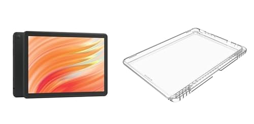 Tablet Bundle: Includes Amazon Fire HD 10 tablet, 10.1" (2023 Release) | 64 GB | Black & Made for Amazon Clear Case