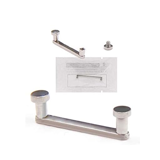 WARRIOR Piercing estéril Dermal Anchor Barbell Titanio G23 Barra Surface con discos 14G (1,6 mm) con dos bolas de 5 mm (PTS-04), Titanio | Ya disponible en tu tienda friki favorita! En mundofriki.es!