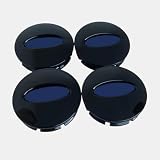 PANGUYN 4 Pcs Cache Moyeux pour Ford Focus 2008 2011 66mm, Enjoliveurs de Roue ABS Voiture Cache Moyeux Capuchons de Moyeu Remplacement Accessoires Voiture,Black