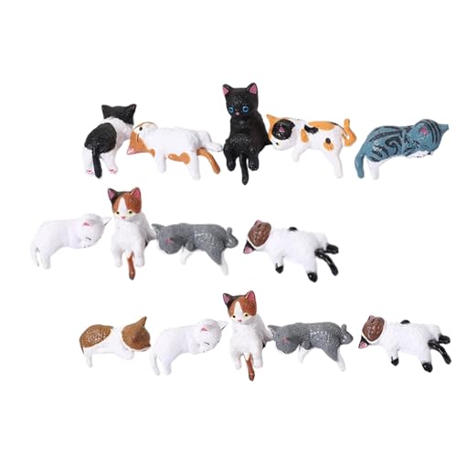 Image of Craft Figurine Computer Monitor Decors Office TV Monitor Small Cat Statue Style A| Decorative Figurine | Home Decor Idol | Showpiece
