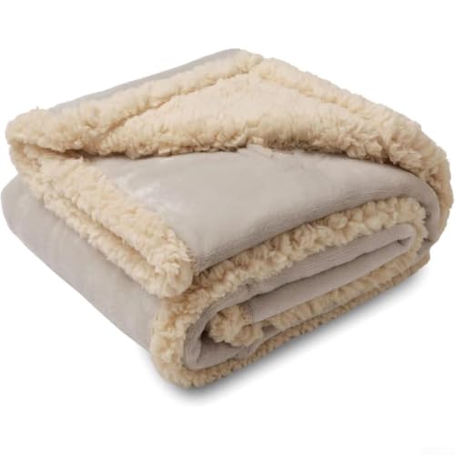Risveglio Manta impermeable reversible para perro, manta para sofá cama, forro polar lavable y funda para gatos, protector de sofá a prueba de fugas, 145 x 165 cm