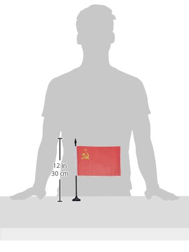 AZ FLAG - Tischflagge Sowjetunion Udssr - 21x14 cm - Kommunismus Tischfahne 14 x 21 Cm - Flaggen