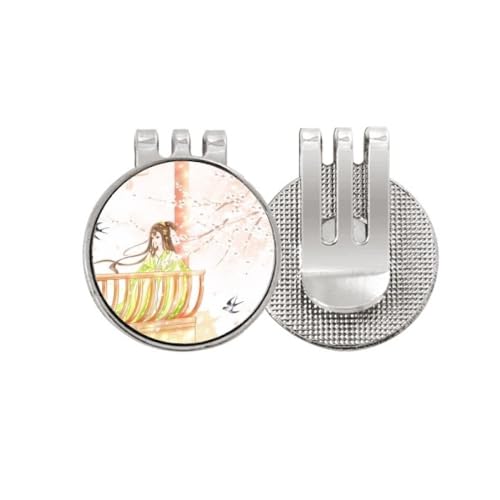 Marqueur de balle de golf aimanté style chinois idée cadeau pour golfeur