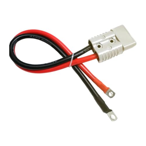 Enchufe bipolar de 600V y alta corriente con cable AWG de 20cm 2