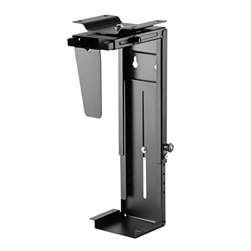 HOLMIOS EASY SOLUTIONS! | Soporte para CPU Bajo Mesa Ajustable | Altura Regulable | Profundidad Regulable | Rotativo | Soporta hasta 10kg Cover