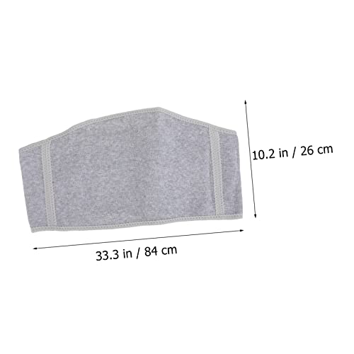 Faja lumbar elástica de algodón transpirable color gris claro miniatura 2