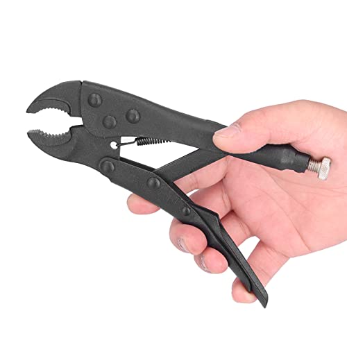 Round Mouth Locking Plier, Heavy Duty Locking Pliers, Adjustable And Durable Round Curved Claw Locking Plier, Carbon Steel Locking Plier(10 Inches (Sk-127-10)) #TOP5