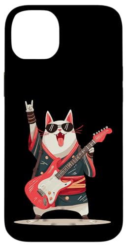 Rockstar Cat �G���L�M�^�[ �\�� �p���N ���^�� �|�b�v �O���t�B�b�N �X�}�z�P�[�X iPhone 14 Plus �p