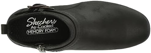 Skechers Women's PIER-LITE-Forever Chic Ankle Boot, Black/Black, 5.5 | Image 4