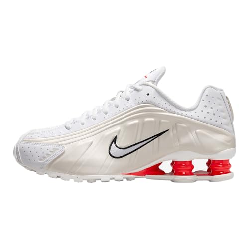 Nike Shox R4 Women's Shoes (AR3565-103, White/Phantom/Picante Red/White)
