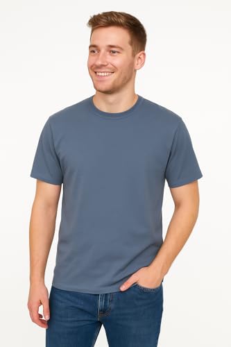 Image of Men's T-Shirts Ringspun Cotton Crew Neck Tee Shirts|Casual Wear T Shirt | Pre Shrunk with Panel Wash