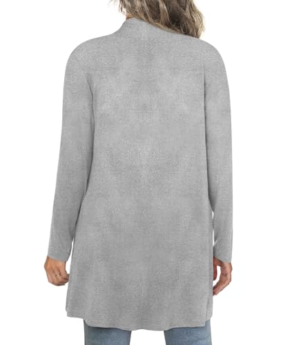Image of Anymiss Womens Long Cardigans Spring Lightweight Jackets S-2XL Knit Kimono
