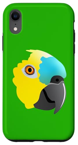 Installazione facile Pappagallo amazzonico dalla fronte blu Custodia per iPhone XR