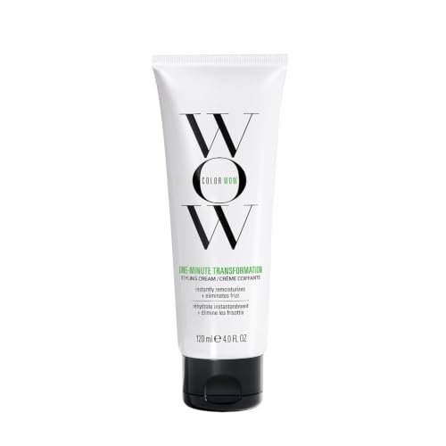 Color Wow One Minute Crema de Peinado Para Pelo Seco y con Frizz 120ml | Crema de peinado instantánea para Pelo seco y con Frizz. Aporta suavidad y control sin aclarado.