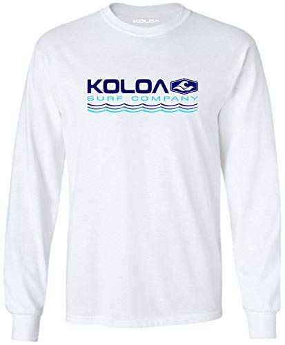 Koloa Surf Mens Endless Waves Logo Long Sleeve Cotton Tee in Reg, Big and Tall