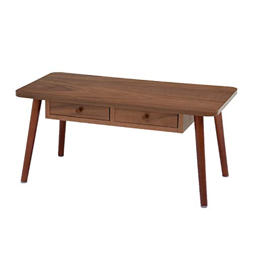 萩原 ローテーブル 引き出し付 【アメリカンウォールナット使用】