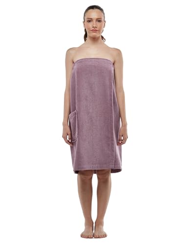 Womens Terry Cotton Bath Robe Wrap, Women's Spa Shower Towel Bathrobe