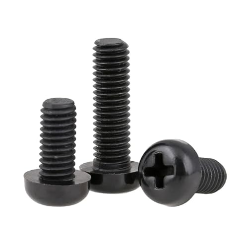 VirtuWard M2 M2.5 M3 M4 M5 M6 �i�C�����ۓ����l�W �� �� PA66 GB818 DIN7985(Black,M2x20 (50pcs))