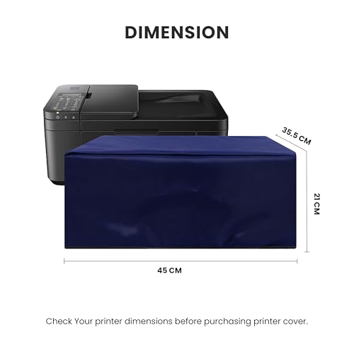 Image of Alifiya Dust Proof Washable Printer Cover for Canon Pixma E4270 / E4570 All-in-One Ink Efficient - Blue
