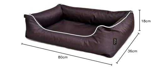 Bett Paula Dunkelbraun, 80 cm