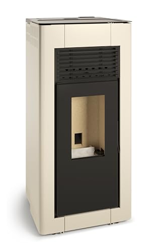 TJ - Estufa de Pellets Canalizable Modelo ELDA de 12 kW - Color Blanco