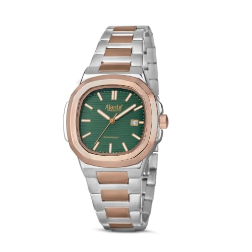 Image of Ajanta Quartz Astera Dial Stainless Steel Date Display Watch for Men