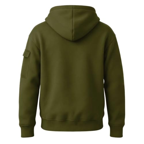 Boy Hoodie Boys Hoodies Long Sleeve Oversized Sweatshirt with Kangaroo Pocket Pullover Back To School Outfits for Girls Soft Autumn Capsule Wardrobe Sudadera Para Niños Army Green - image 5