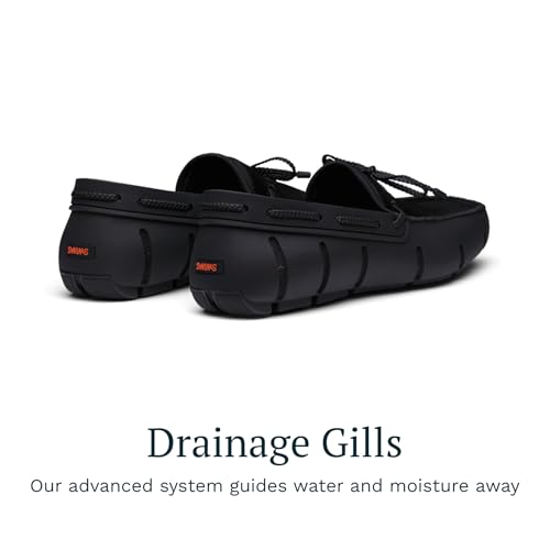 Image of SWIMS Braided Lace Loafer for Men, Breathable Slip On Water Friendly Driving Shoe, Lightweight Mesh Upper, Drainage Sole