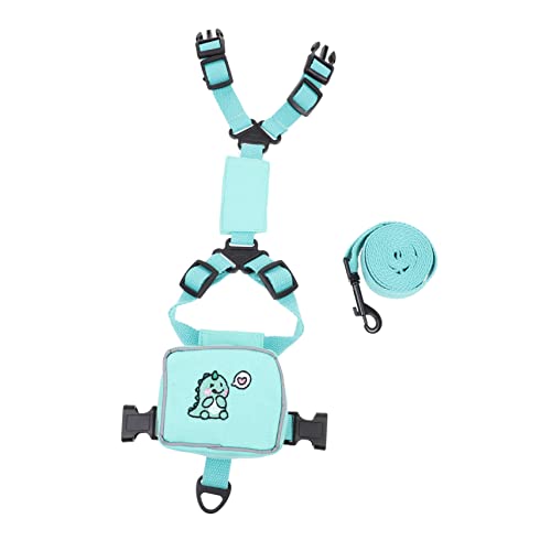 DECOMELODY Puppy Leash Dog Harness with Vest Style Backpack for Dogs Convenient One Hand Operation for and Daily Walks Pet Supply